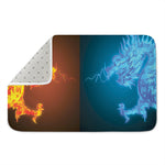 Fire And Ice Dragons Print Indoor Door Mat