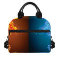 Fire And Ice Dragons Print Insulated Lunch Bag