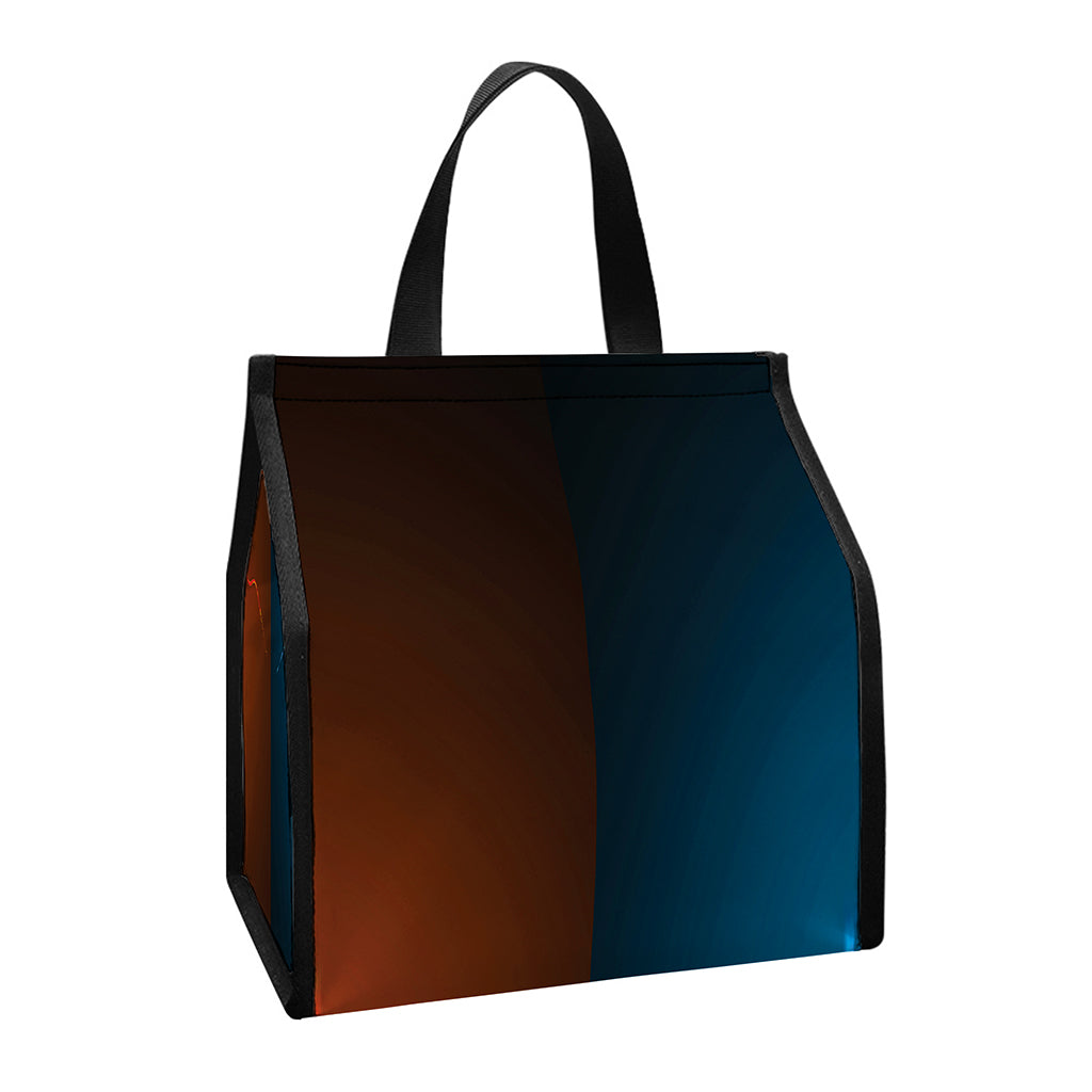 Fire And Ice Dragons Print Insulated Lunch Tote
