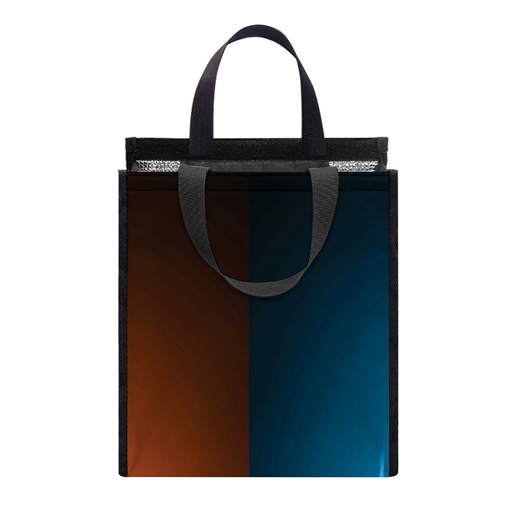 Fire And Ice Dragons Print Insulated Lunch Tote