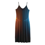 Fire And Ice Dragons Print Jersey Midi Cami Dress