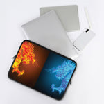 Fire And Ice Dragons Print Laptop Sleeve