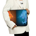 Fire And Ice Dragons Print Laptop Sleeve