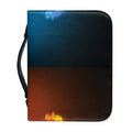 Fire And Ice Dragons Print Leather Bible Cover