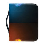 Fire And Ice Dragons Print Leather Bible Cover