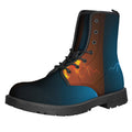 Fire And Ice Dragons Print Lace-Up Boots