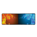 Fire And Ice Dragons Print Long Kitchen Mat
