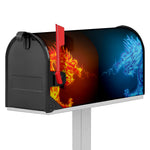 Fire And Ice Dragons Print Mailbox Cover