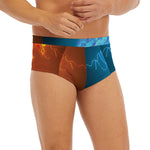 Fire And Ice Dragons Print Men's Briefs