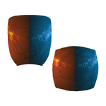 Fire And Ice Dragons Print Office Chair Cover