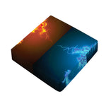 Fire And Ice Dragons Print Outdoor Seat Cushion Cover