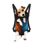 Fire And Ice Dragons Print Pet Carrier Backpack