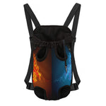 Fire And Ice Dragons Print Pet Carrier Backpack