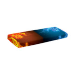 Fire And Ice Dragons Print Piano Keyboard Cover