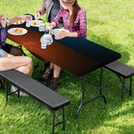 Fire And Ice Dragons Print Picnic Table Cover