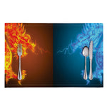 Fire And Ice Dragons Print Placemat