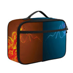 Fire And Ice Dragons Print Portable Lunch Bag