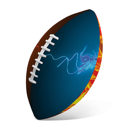 Fire And Ice Dragons Print Rugby Ball