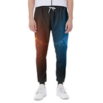 Fire And Ice Dragons Print Scuba Joggers