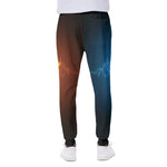Fire And Ice Dragons Print Scuba Joggers
