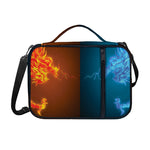 Fire And Ice Dragons Print Shoulder Strap Bible Bag