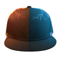 Fire And Ice Dragons Print Snapback Cap