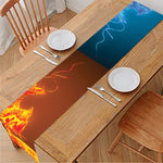 Fire And Ice Dragons Print Table Runner