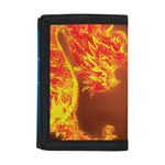 Fire And Ice Dragons Print Trifold Wallet