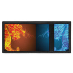 Fire And Ice Dragons Print Trifold Wallet