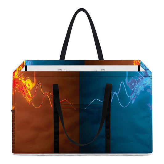 Fire And Ice Dragons Print Utility Tote Bag