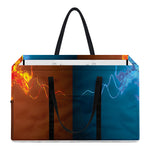 Fire And Ice Dragons Print Utility Tote Bag