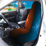 Fire And Ice Dragons Print Waterproof Car Seat Cover