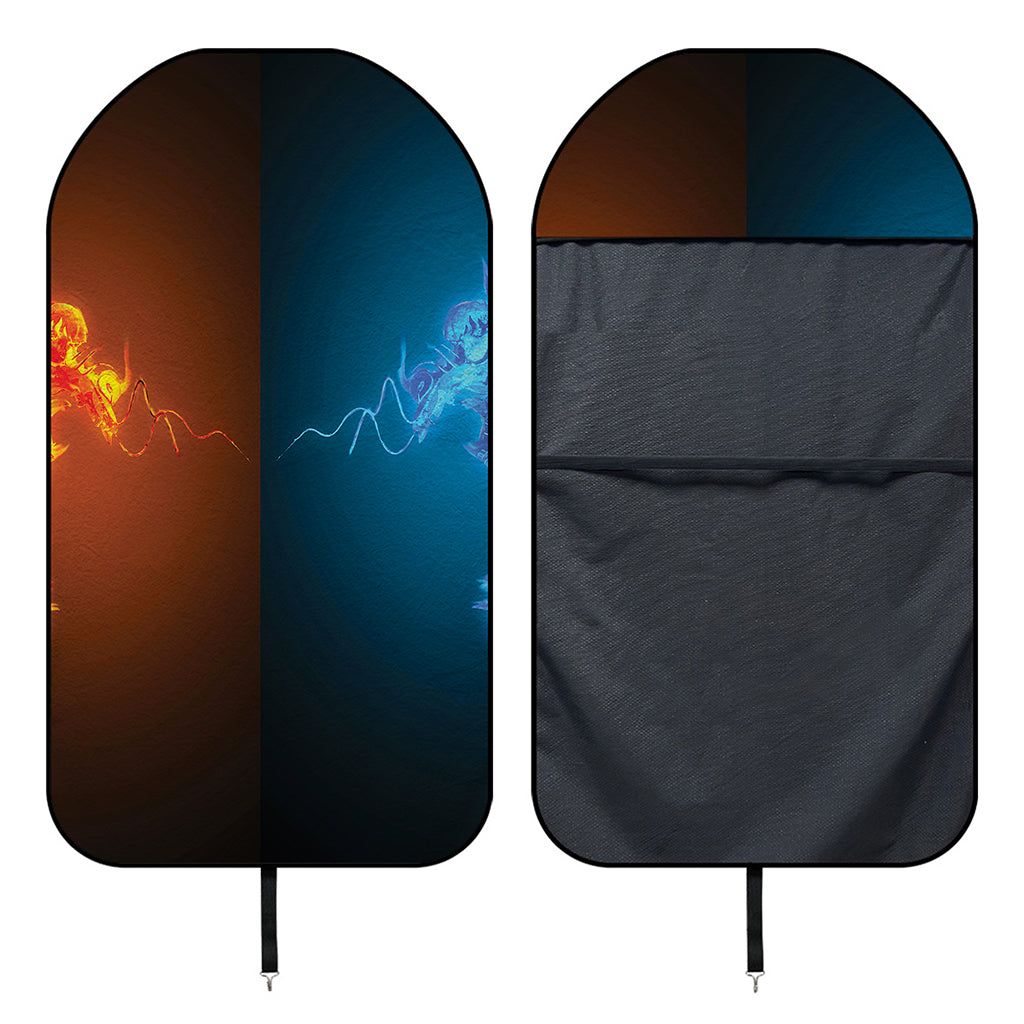 Fire And Ice Dragons Print Waterproof Car Seat Cover