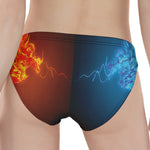 Fire And Ice Dragons Print Women's Panties