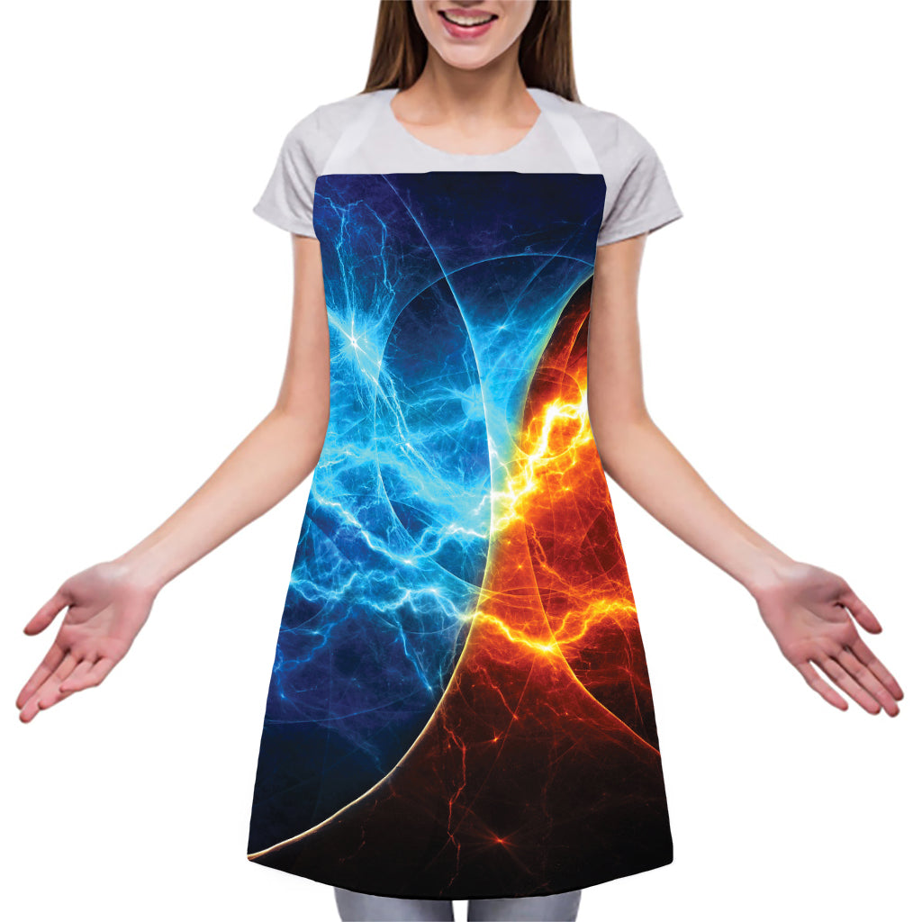 Fire And Ice Energy Print Adjustable Apron