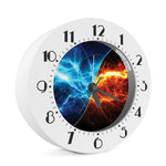 Fire And Ice Energy Print Alarm Clock