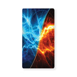 Fire And Ice Energy Print Baby Crib Sheet