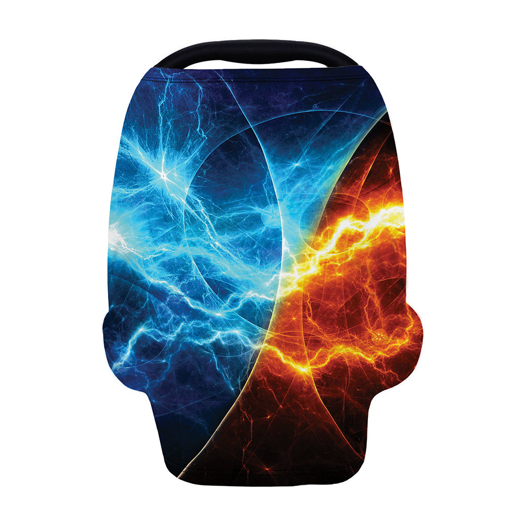 Fire And Ice Energy Print Baby Seat Cover