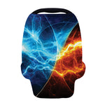 Fire And Ice Energy Print Baby Seat Cover