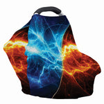 Fire And Ice Energy Print Baby Seat Cover