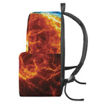Fire And Ice Energy Print Backpack