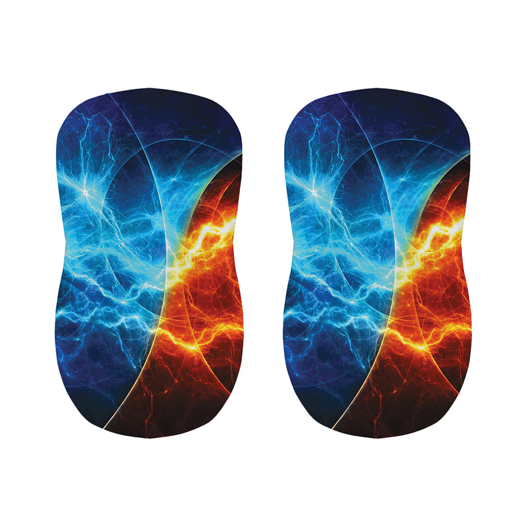 Fire And Ice Energy Print Bar Stool Covers