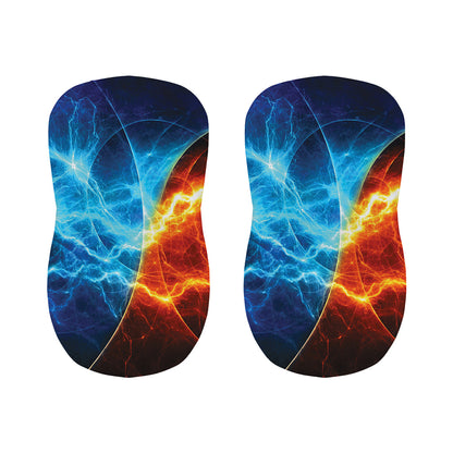 Fire And Ice Energy Print Bar Stool Covers
