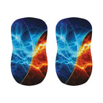 Fire And Ice Energy Print Bar Stool Covers