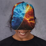 Fire And Ice Energy Print Baseball Cap
