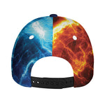 Fire And Ice Energy Print Baseball Cap
