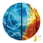 Fire And Ice Energy Print Basketball