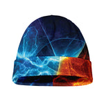 Fire And Ice Energy Print Beanie