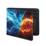 Fire And Ice Energy Print Bifold Wallet