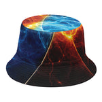 Fire And Ice Energy Print Bucket Hat